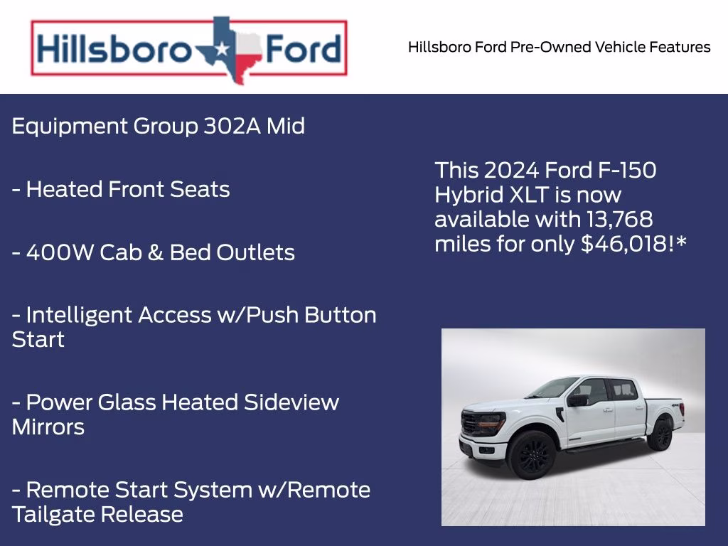 2024 Oxford White Ford F-150 XLT 4X4 Truck