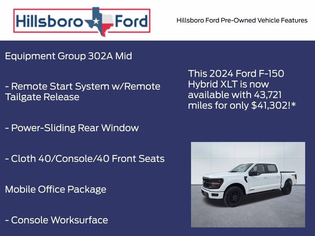 2024 Oxford White Ford F-150 XLT 4X4 Truck