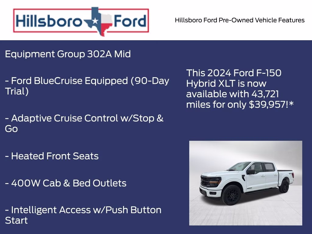 2024 Oxford White Ford F-150 XLT 4X4 Truck