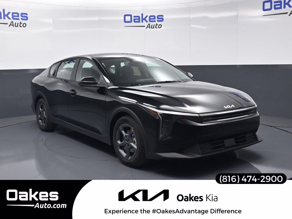 2026 Aurora Black Pearl Kia K4 LXS FWD Sedan