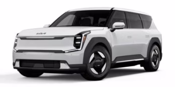2026 Glacial White Pearl/Ebony Black Roof Kia EV9 GT-Line AWD SUV