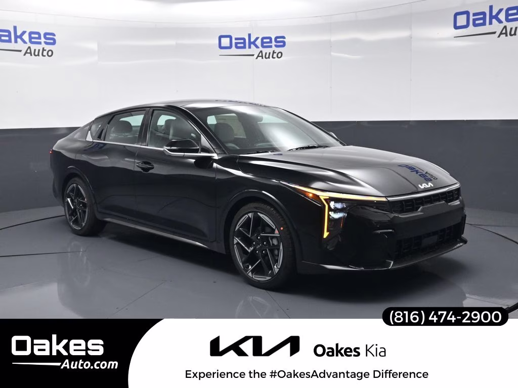 2026 Aurora Black Pearl Kia K4 GT-Line FWD Sedan