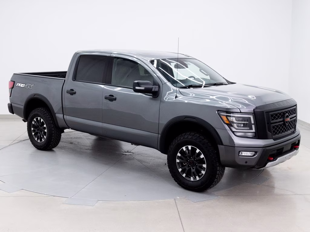 2021 Gun Metallic Nissan Titan PRO-4X 4X4 Truck