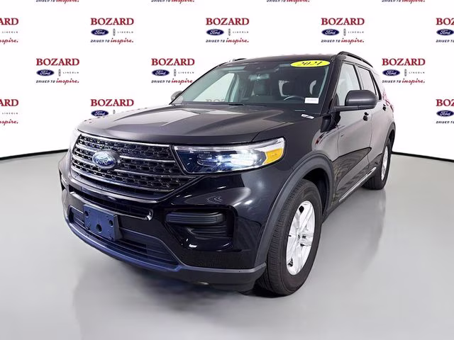 2021 Agate Black Metallic Ford Explorer XLT RWD SUV