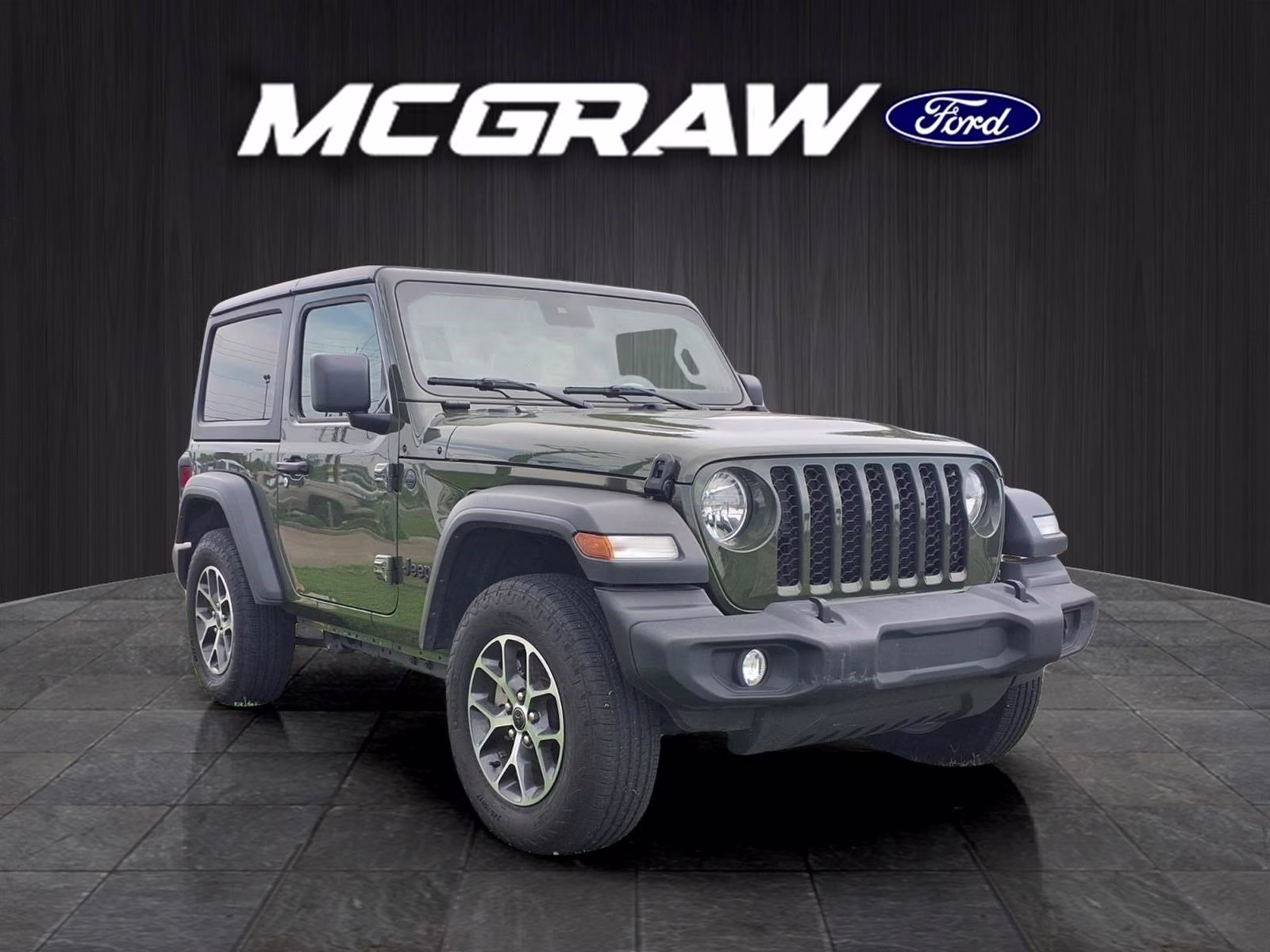 2024 Green Clearcoat Jeep Wrangler Sport S 4X4 SUV
