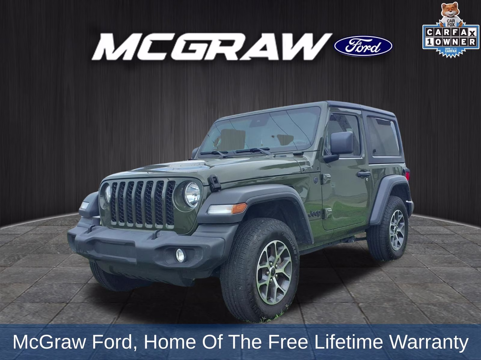 2024 Green Clearcoat Jeep Wrangler Sport S 4X4 SUV