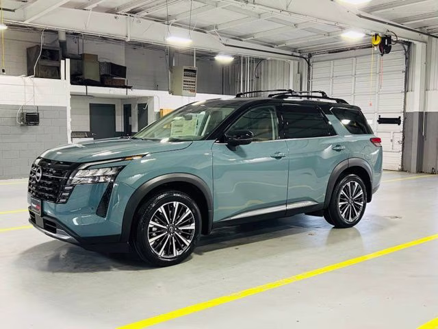 2026 Baltic Teal/Super Black Nissan Pathfinder Platinum FWD SUV