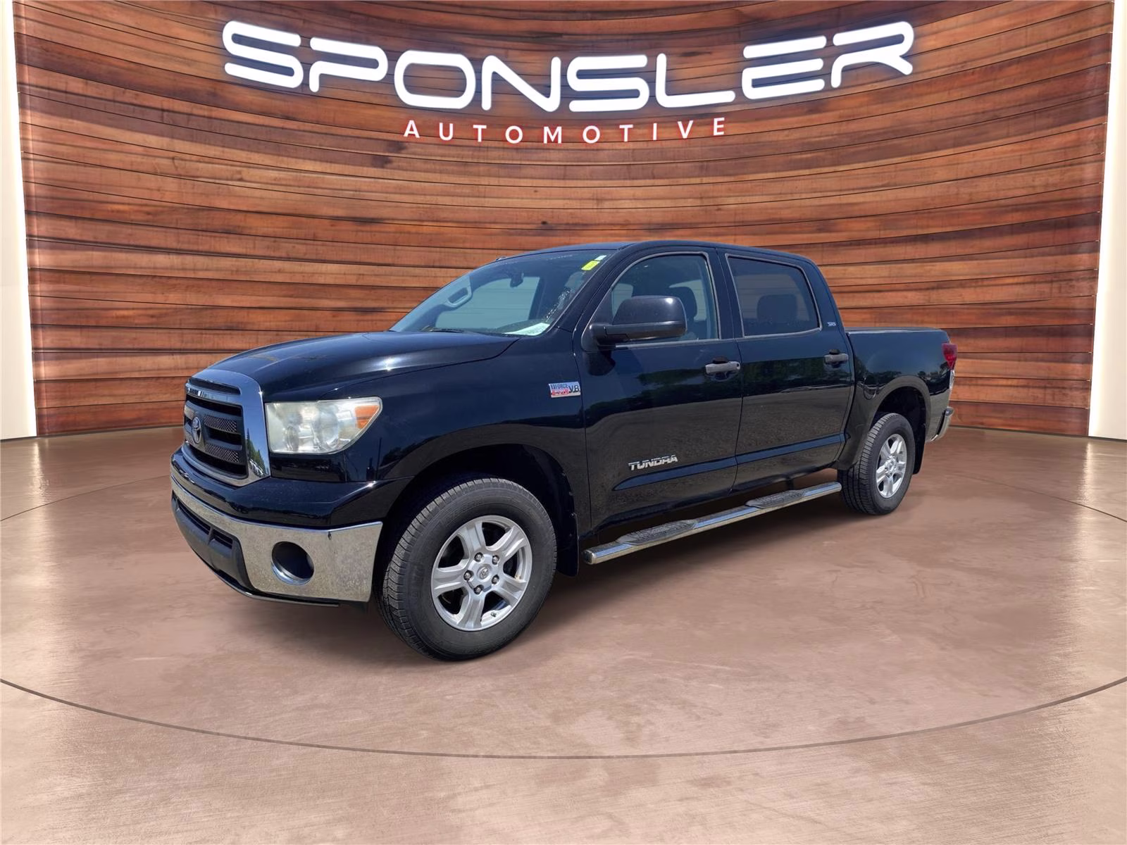 Black 2011 Toyota Tundra Grade 5.7L V8 CrewMax Cab FFV 4WD Pickup Truck Four-Wheel Drive 6-Speed Automatic