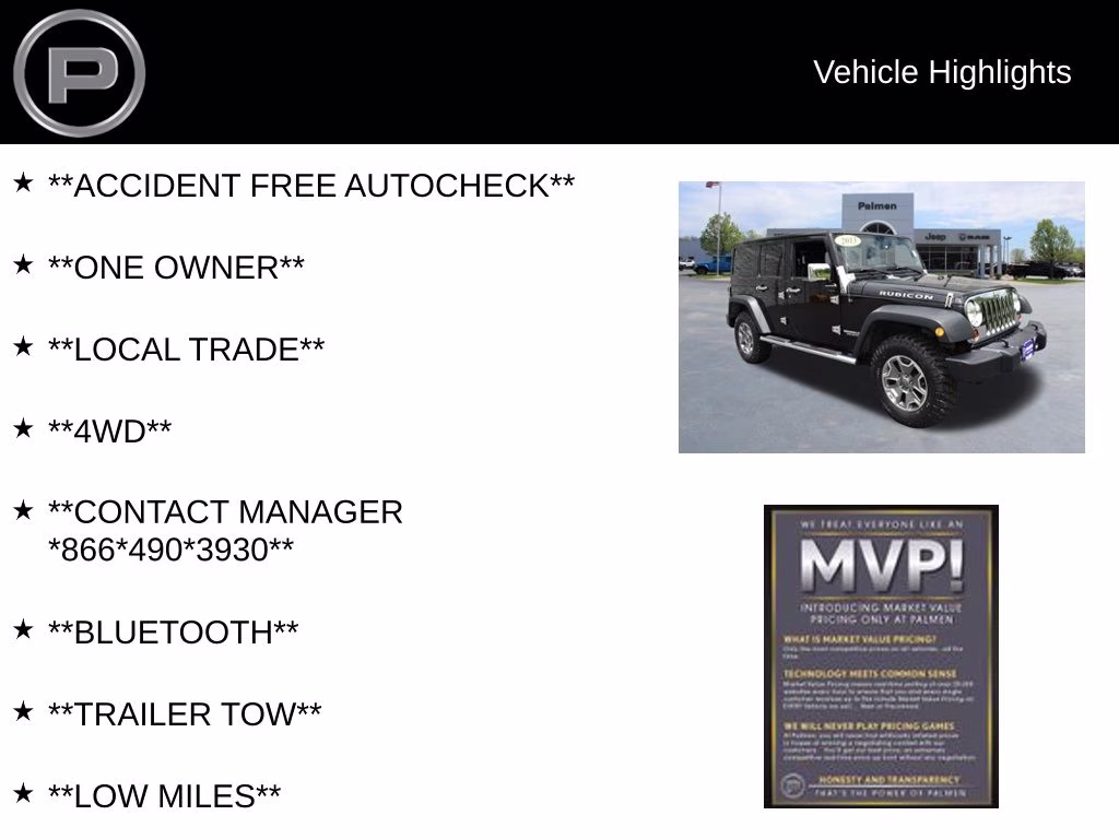 2013 Black Clearcoat Jeep Wrangler Unlimited Rubicon 4X4 SUV