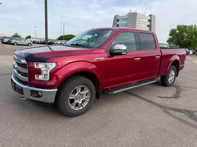 2016 Ruby Red Metallic Tinted Clearcoat Ford F-150 Lariat 4X4 Truck