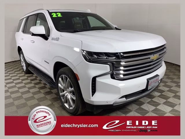2022 Summit White Chevrolet Tahoe High Country 4X4 SUV