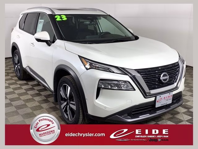 2023 Pearl White Tricoat Nissan Rogue SL AWD SUV