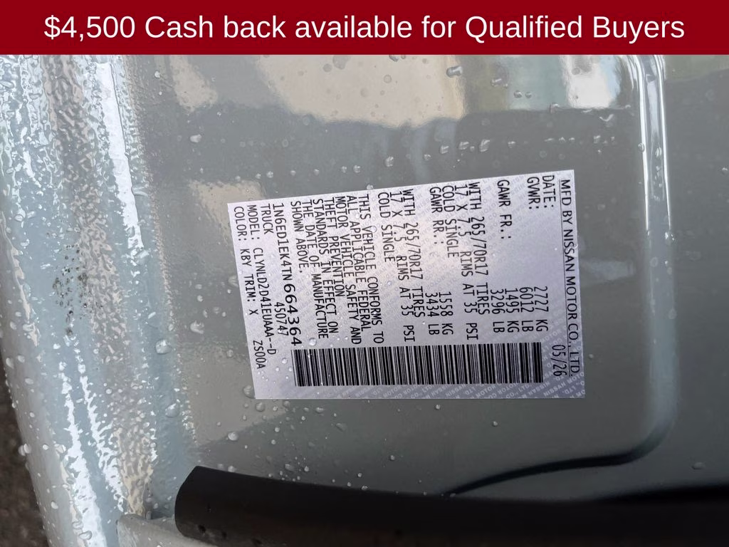 2026 Boulder Gray Pearl Nissan Frontier PRO-4X 4X4 Truck