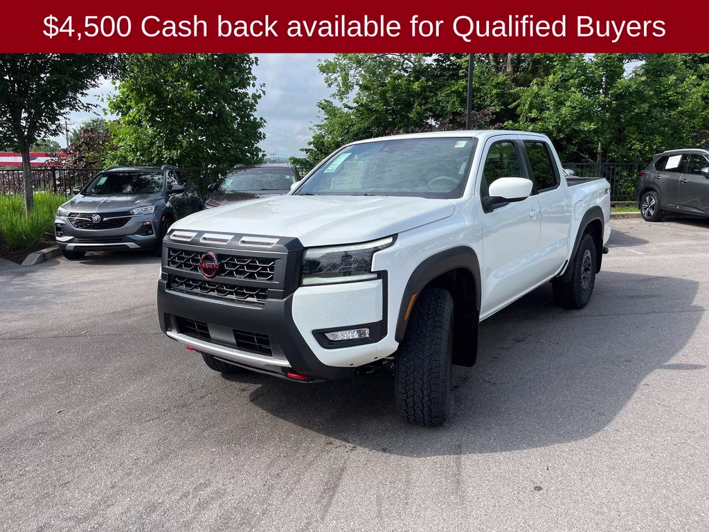 2026 Glacier White Nissan Frontier PRO-4X 4X4 Truck