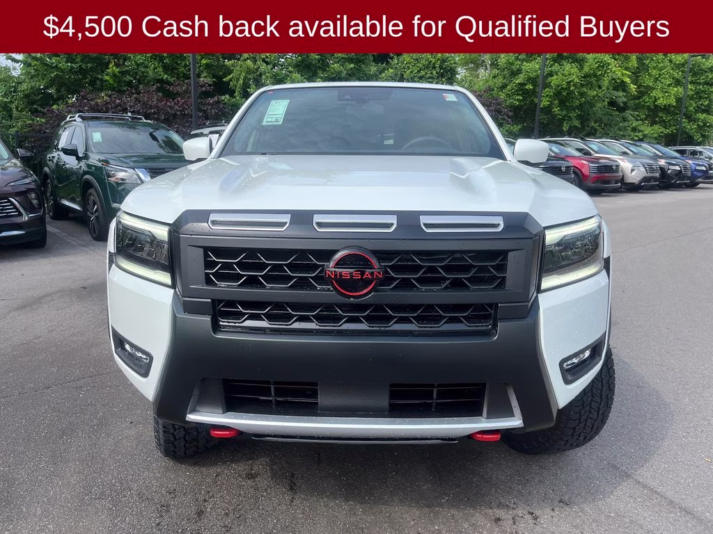 2026 Glacier White Nissan Frontier PRO-4X 4X4 Truck