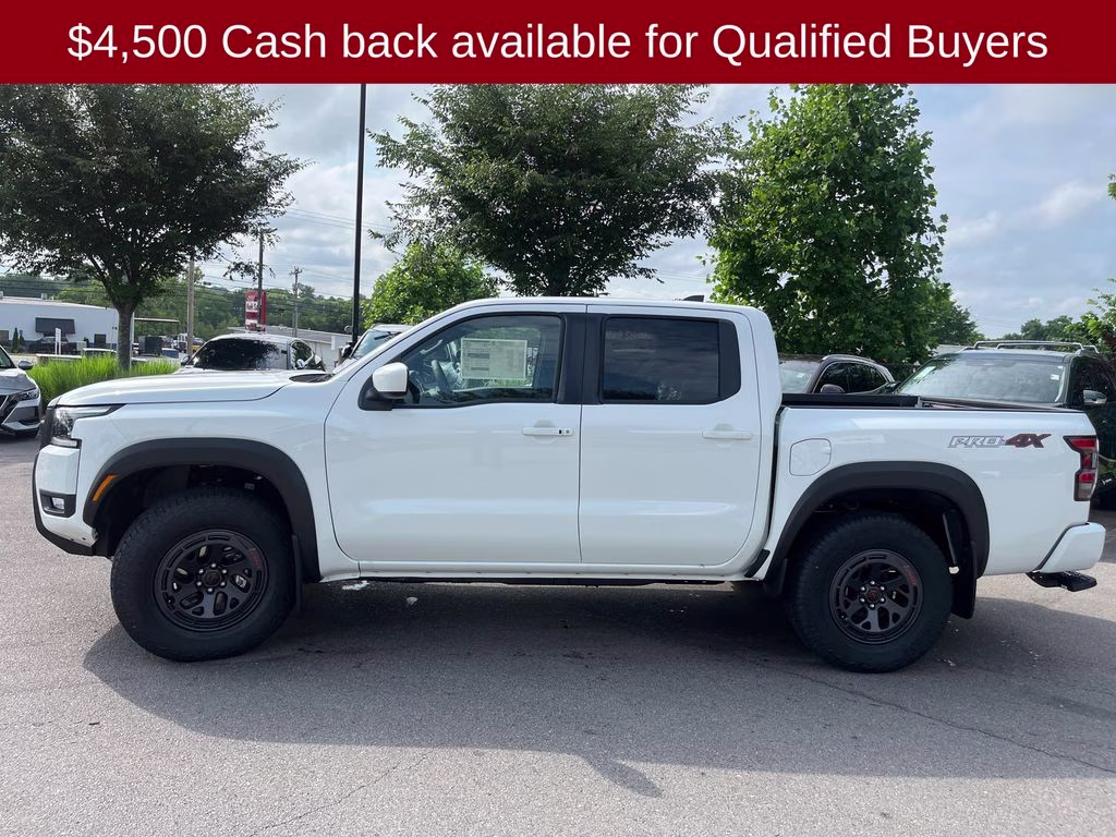 2026 Glacier White Nissan Frontier PRO-4X 4X4 Truck