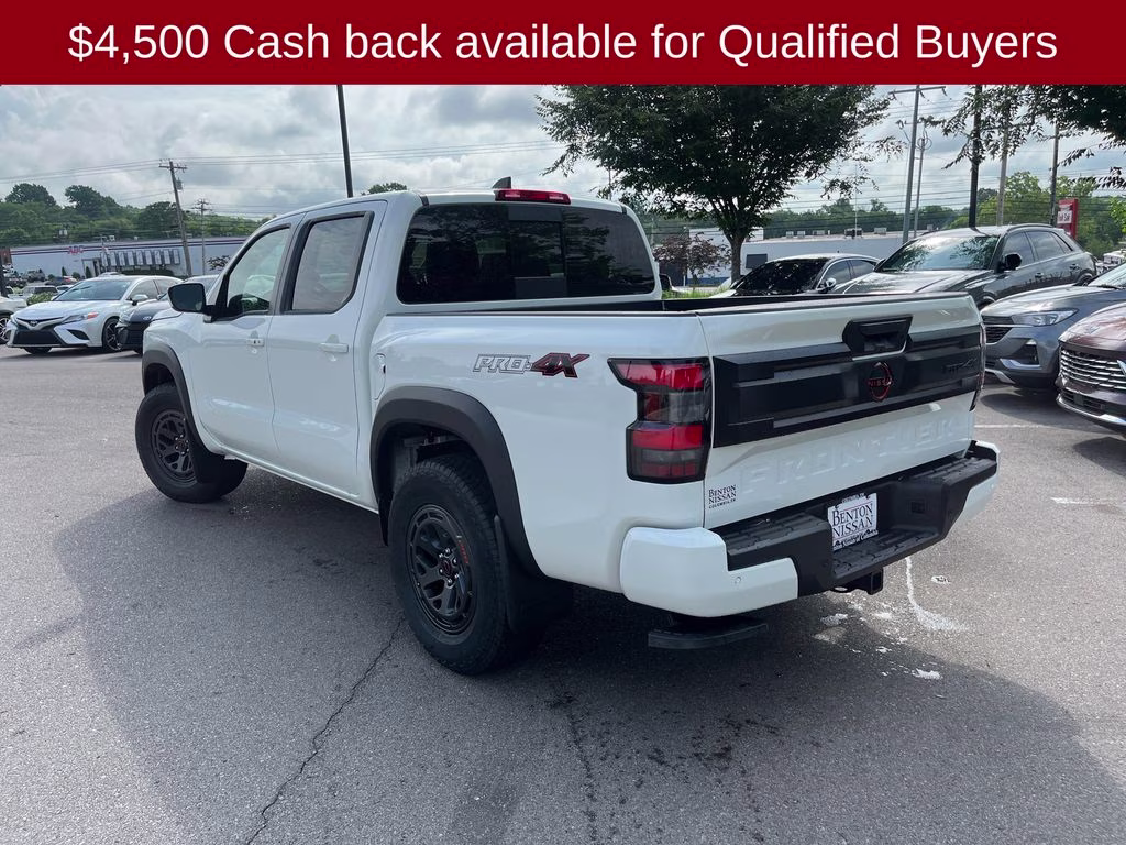 2026 Glacier White Nissan Frontier PRO-4X 4X4 Truck