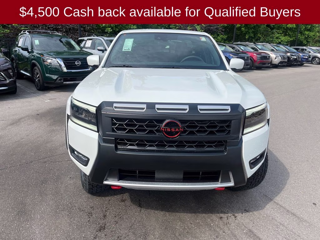 2026 Glacier White Nissan Frontier PRO-4X 4X4 Truck