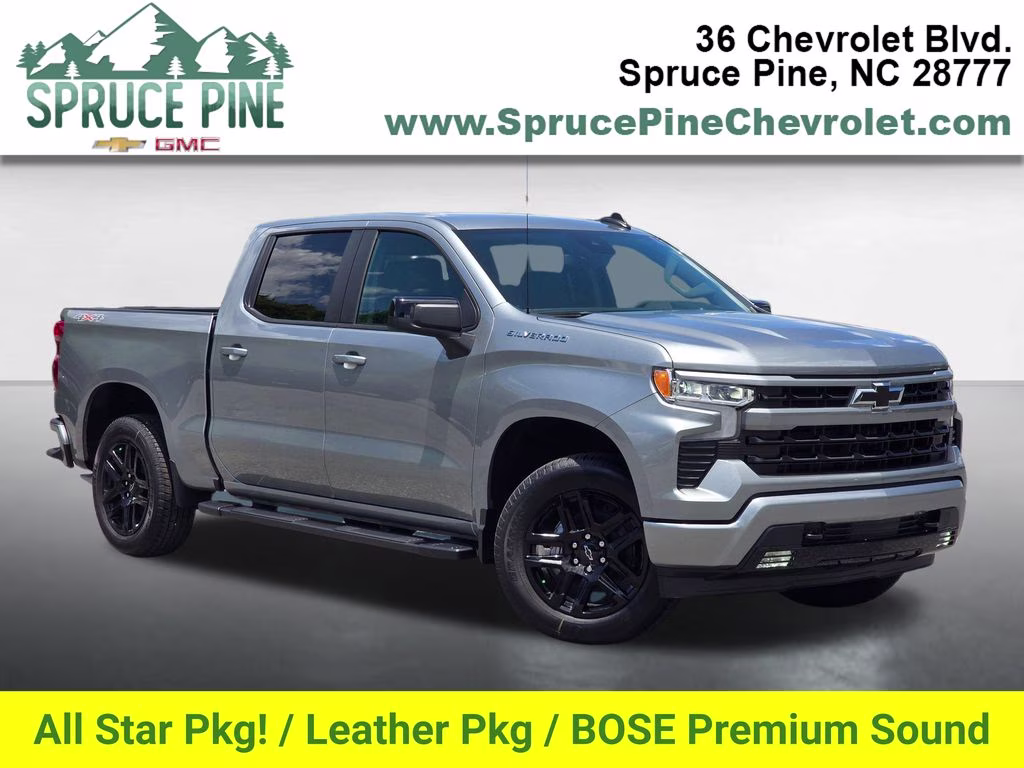 2026 Sterling Gray Metallic Chevrolet Silverado 1500 RST 4X4 Truck