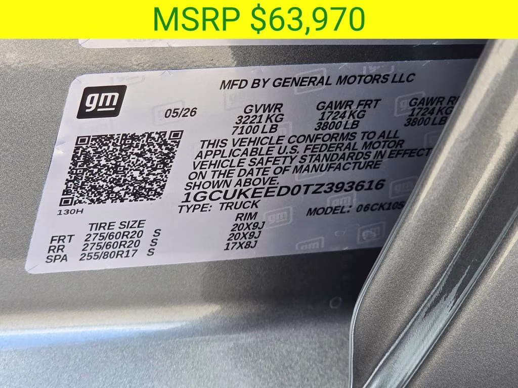 2026 Sterling Gray Metallic Chevrolet Silverado 1500 RST 4X4 Truck