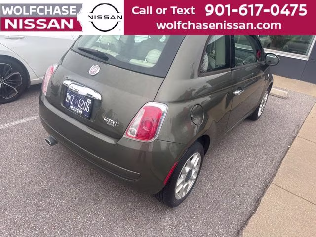 2014 Verde Oliva (Olive Green) FIAT 500 Pop FWD Hatchback
