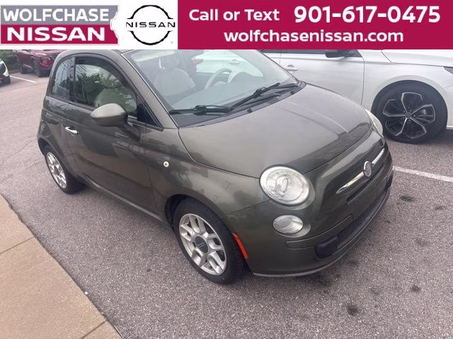 2014 Verde Oliva (Olive Green) FIAT 500 Pop FWD Hatchback