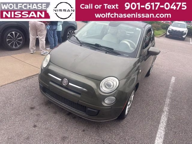 2014 Verde Oliva (Olive Green) FIAT 500 Pop FWD Hatchback