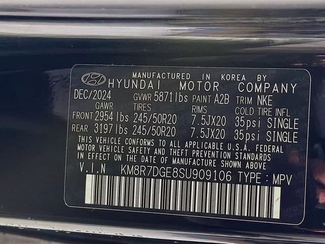 2025 Abyss Black Hyundai Palisade Calligraphy Night Edition AWD SUV