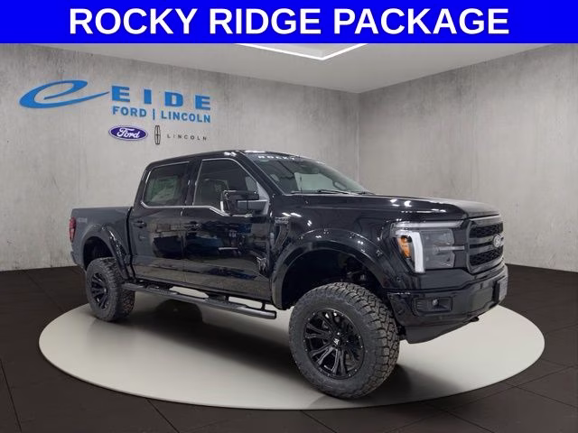 2026 Agate Black Metallic Ford F-150 Lariat ROCKY RIDGE 4X4 Truck