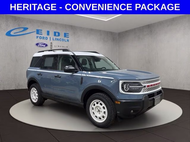 2026 Azure Gray Met Tri-Coat Ford Bronco Sport Heritage 4X4 SUV
