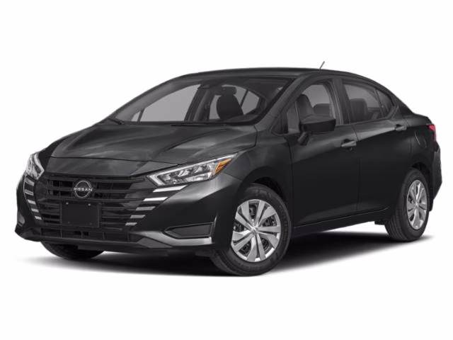 2025 Super Black Metallic Nissan Versa 1.6 S FWD Sedan