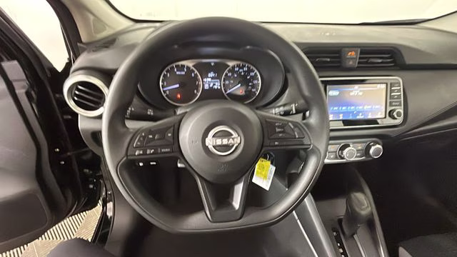 2025 Super Black Metallic Nissan Versa 1.6 S FWD Sedan