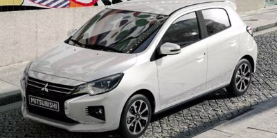 2024 Red Mitsubishi Mirage LE FWD Hatchback