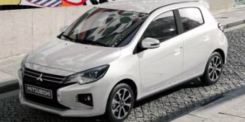 2024 Red Mitsubishi Mirage LE FWD Hatchback