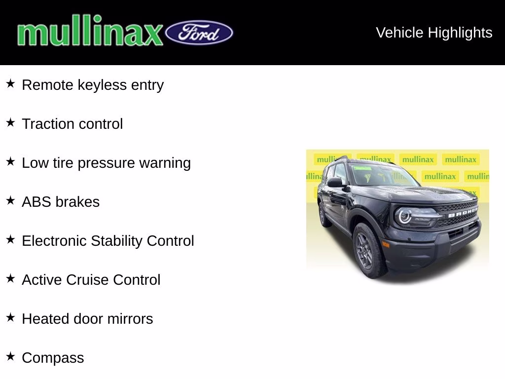 2026 Shadow Black Ford Bronco Sport Big Bend 4X4 SUV