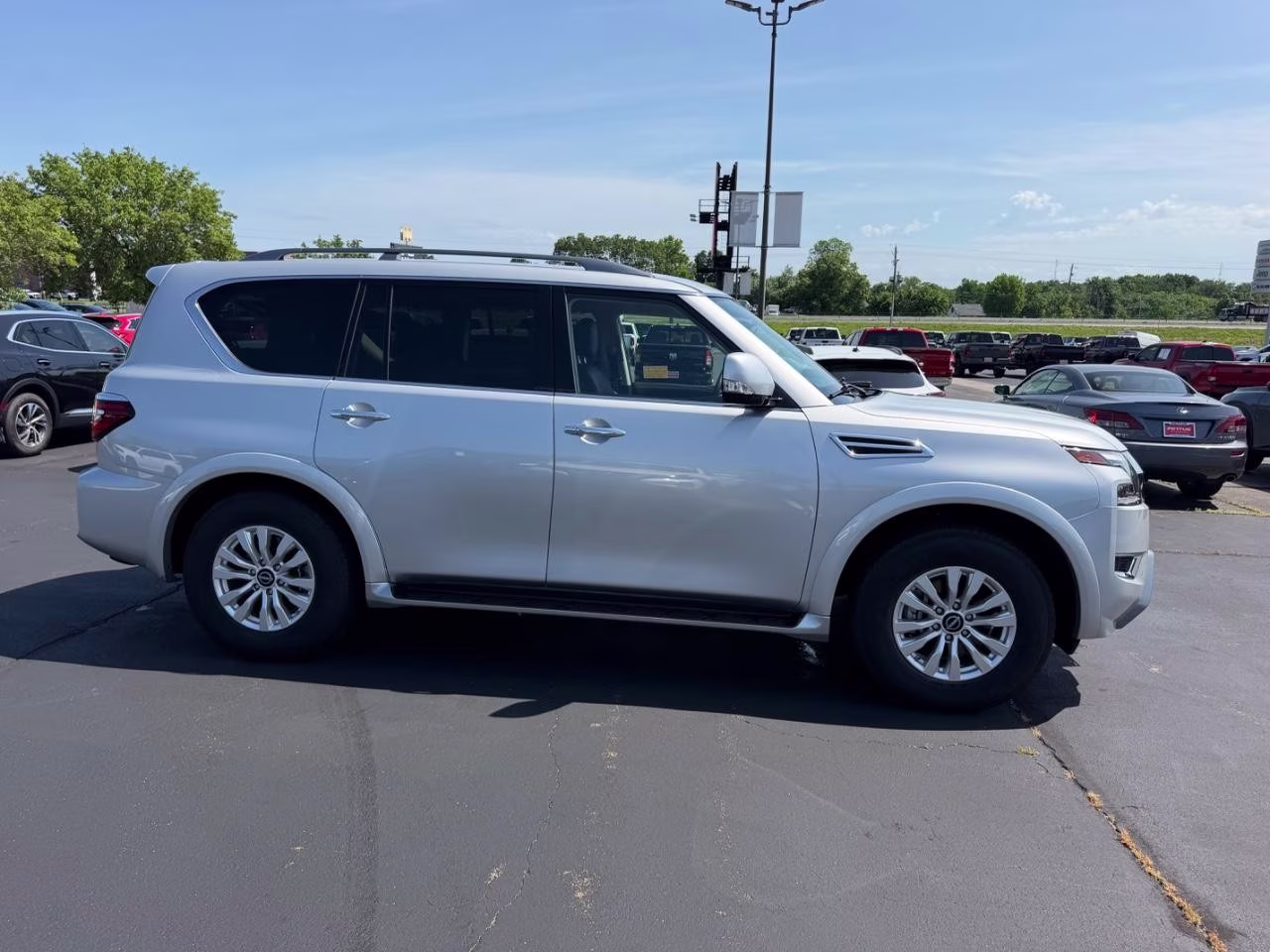 2023 Brilliant Silver Metallic Nissan Armada SV 4X4 SUV