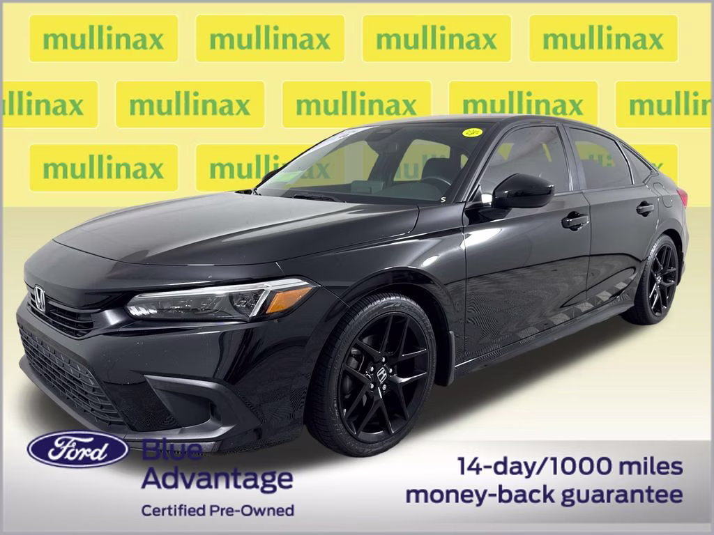 2023 Crystal Black Pearl Honda Civic Sport FWD Sedan
