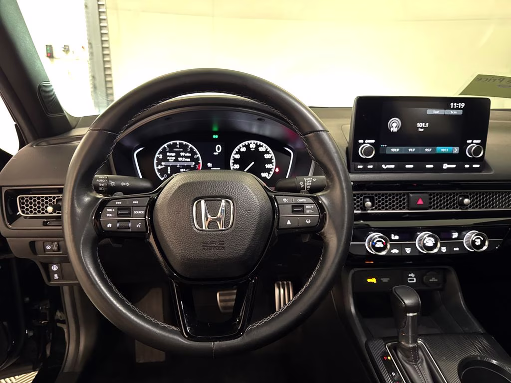 2023 Crystal Black Pearl Honda Civic Sport FWD Sedan