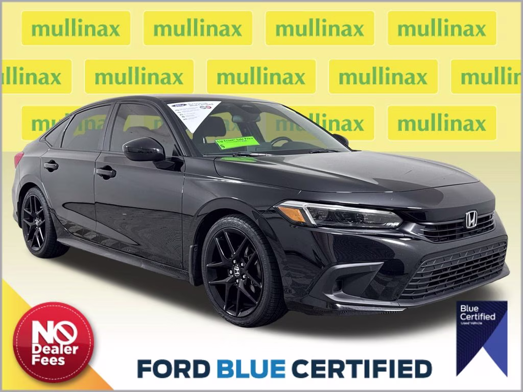 2023 Crystal Black Pearl Honda Civic Sport FWD Sedan