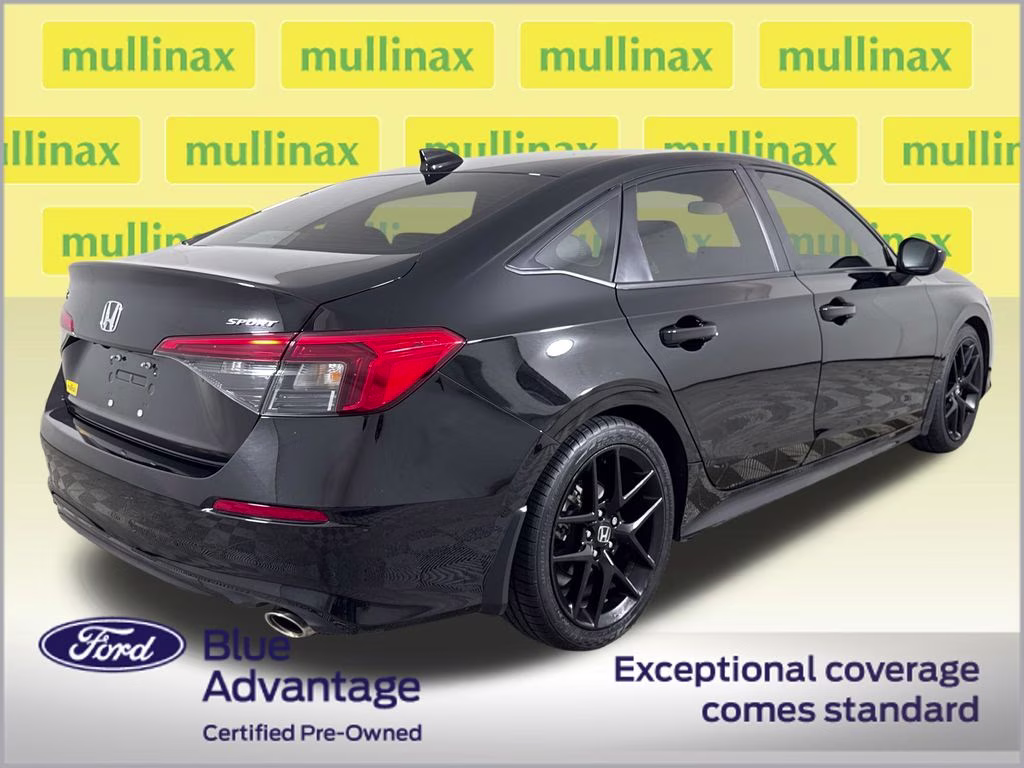 2023 Crystal Black Pearl Honda Civic Sport FWD Sedan