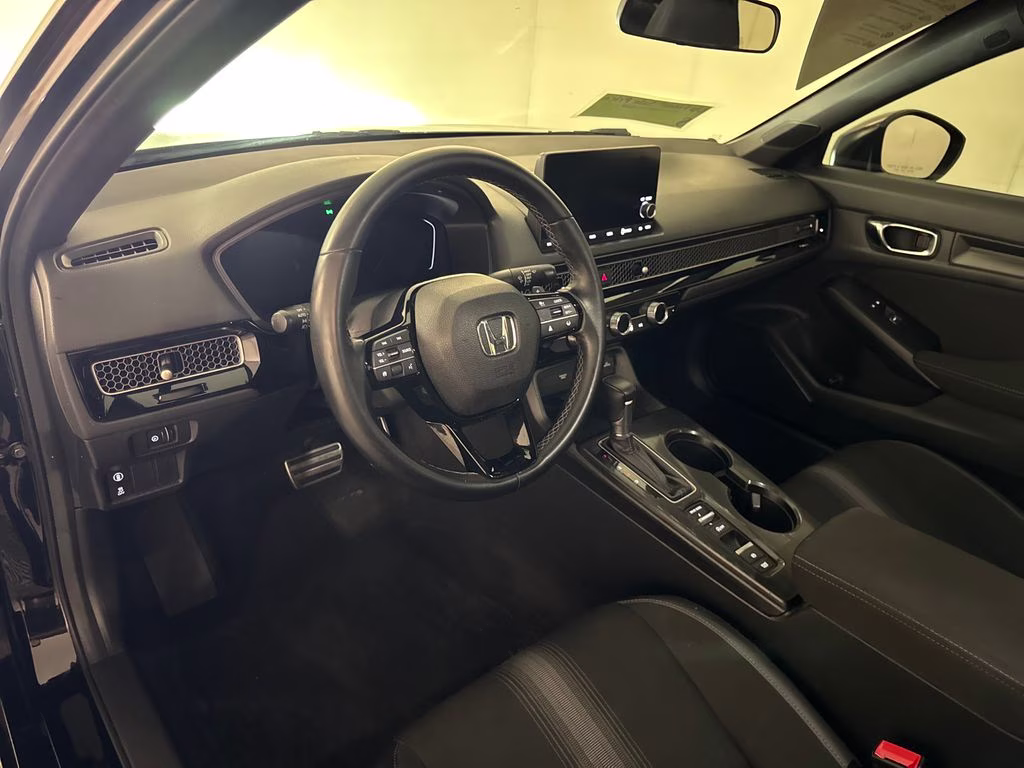 2023 Crystal Black Pearl Honda Civic Sport FWD Sedan