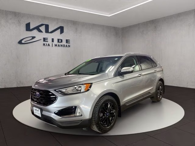 2020 Iconic Silver Metallic Ford Edge SEL AWD SUV