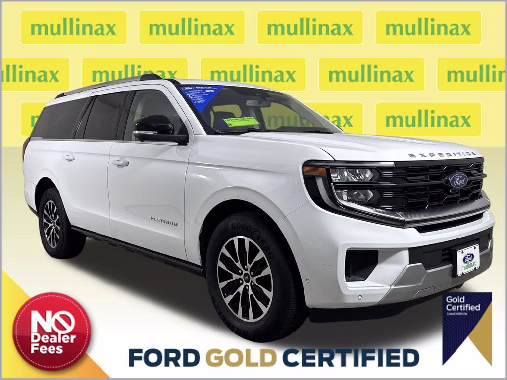 2025 Oxford White Ford Expedition Max Platinum 4X4 SUV