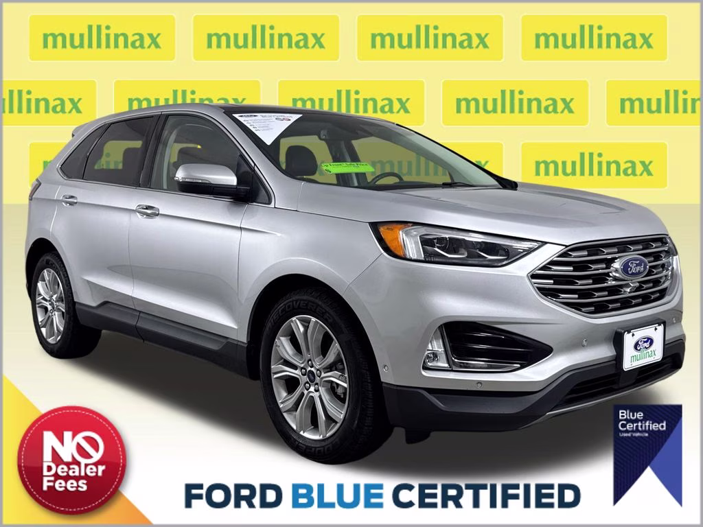 2019 Ingot Silver Ford Edge Titanium FWD SUV