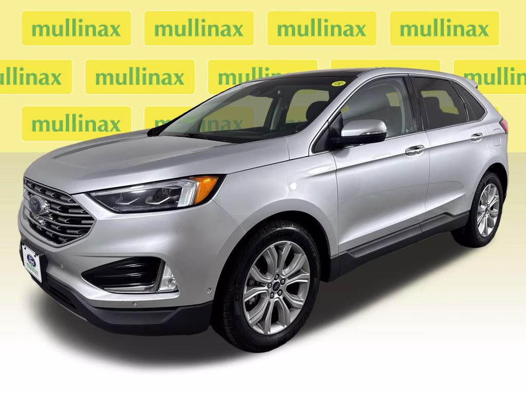 2019 Ingot Silver Ford Edge Titanium FWD SUV