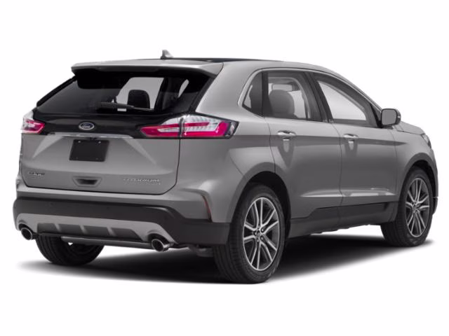 2019 Silver Ford Edge Titanium FWD SUV