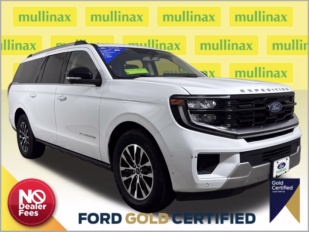 2025 Oxford White Ford Expedition Max Platinum 4X4 SUV