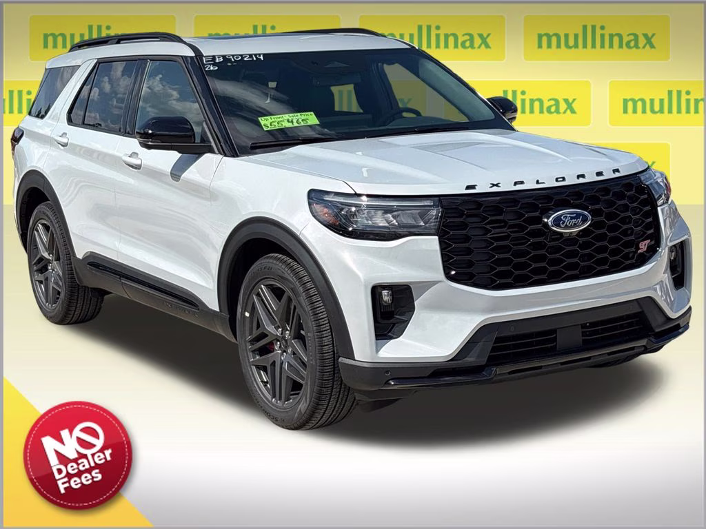 2026 Space White Metallic Ford Explorer ST 4X4 SUV