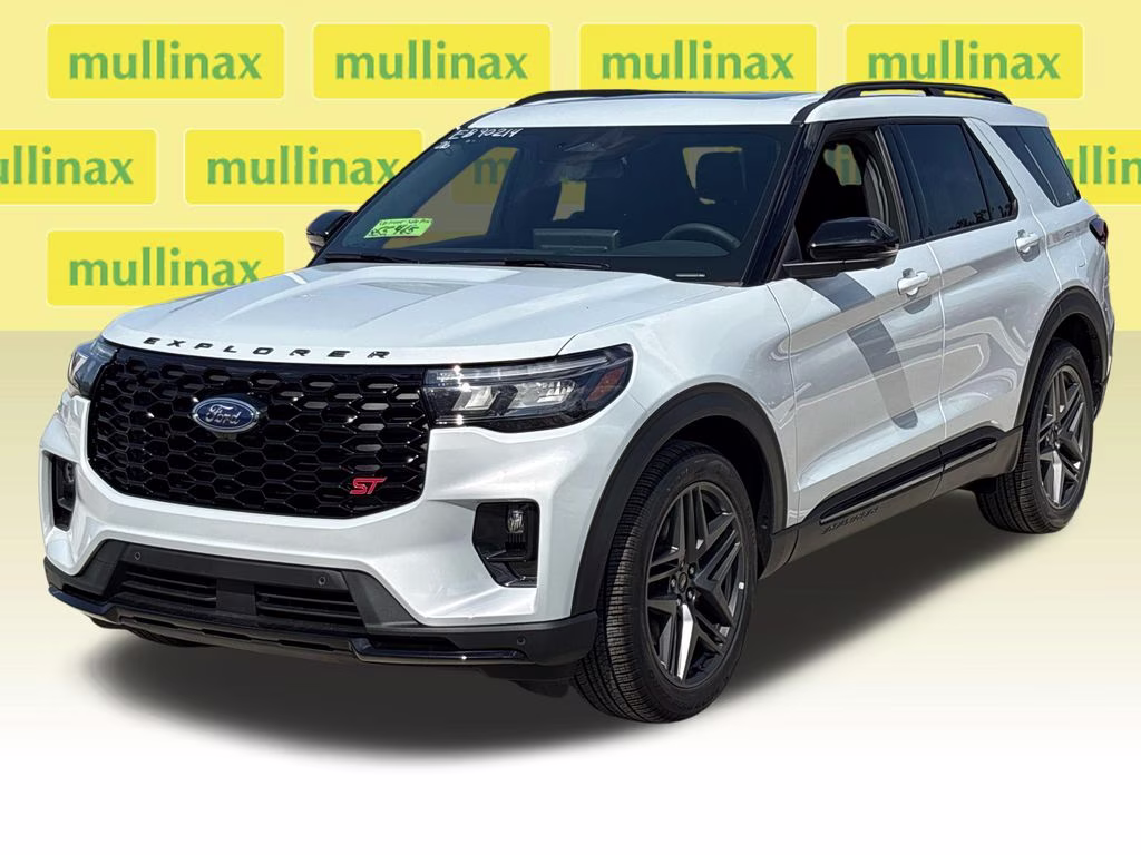 2026 Space White Metallic Ford Explorer ST 4X4 SUV