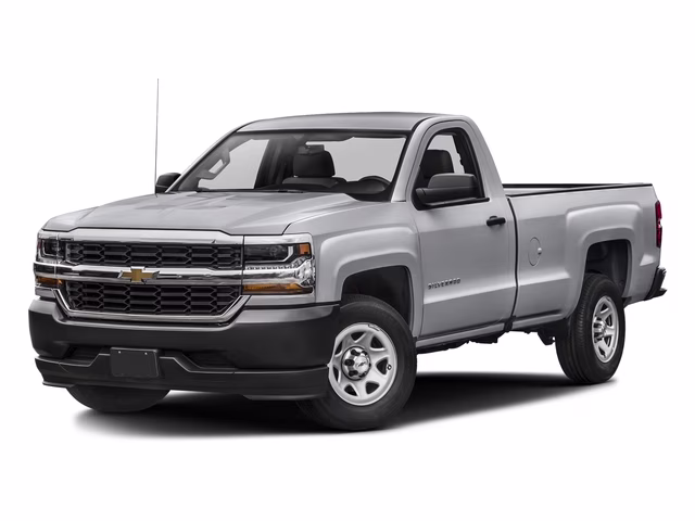 2016 Silver Ice Metallic Chevrolet Silverado 1500 WT RWD Truck